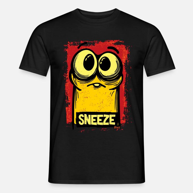 Kleines Monster – Gleich wird geniest! - Männer T-Shirt - Schwarz