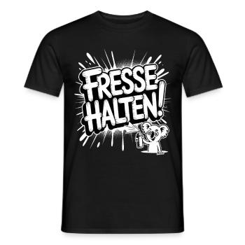 Lustiger Koala mit Fresse halten Spruch - Männer T-Shirt - Schwarz - Vorne - AI Model Male 178 light (178cm)