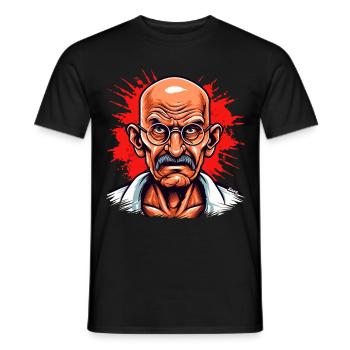 Leader de la Révolution pacifique - T-shirt homme - noir - Devant - AI Model Male 178 light (178cm)