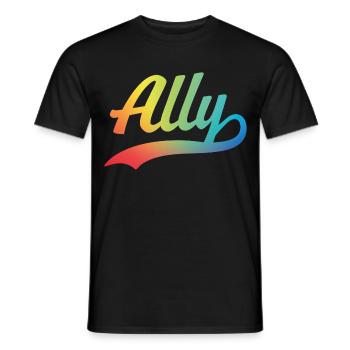 Ally - Men's T-Shirt - black - Front - AI Model Male 178 light (178cm)