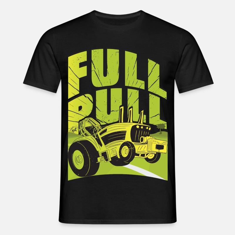 Traktor Pulling - Männer T-Shirt - Schwarz