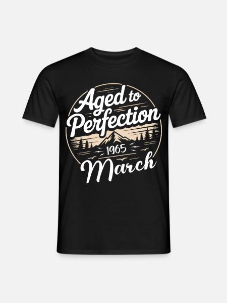 Birthday present march 1965 - Men's T-Shirt - black