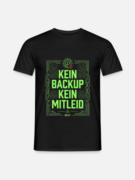 Kein Backup Kein Mitleid IT-Berater Admin - Männer T-Shirt - Schwarz