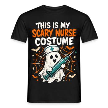 Nurse Nurse Halloween - Men's T-Shirt - black - Front - AI Model Male 178 light (178cm)