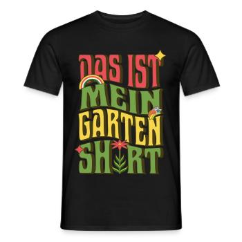 C’est ma chemise de jardin – Chemise de jardinier drôle - T-shirt homme - noir - Devant - AI Model Male 178 light (178cm)