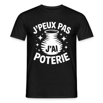 I Can't, I Have Pottery – Artist of the Earth - Men's T-Shirt - black - Front - AI Model Male 178 light (178cm)