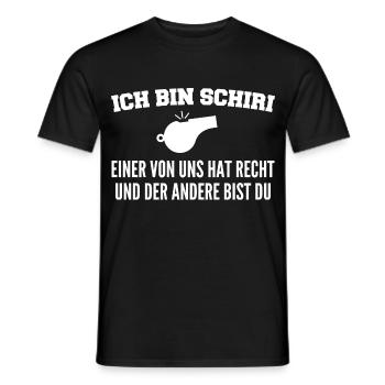 Schiedsrichter Schiri Spruch Fußballschiedsrichter - Männer T-Shirt - Schwarz - Vorne - AI Model Male 178 light (178cm)