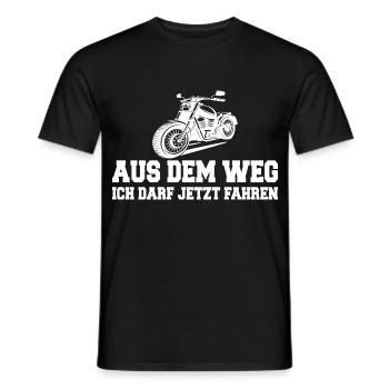 Out of the way, I'm allowed to drive now - Men's T-Shirt - black - Front - AI Model Male 178 light (178cm)