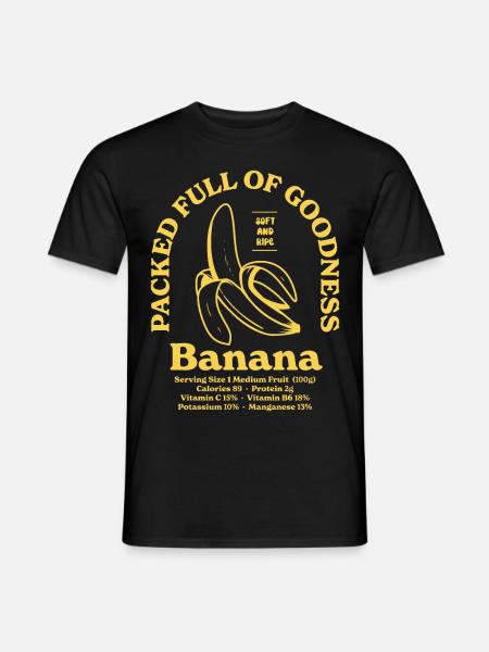 Banana Nutritional - Men's T-Shirt - black