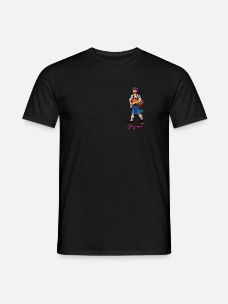 bagpiper blue - Männer T-Shirt - Schwarz