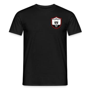 Bonecrushers Shield Logo - Männer T-Shirt - Schwarz - Vorne - AI Model Male 178 light (178cm)