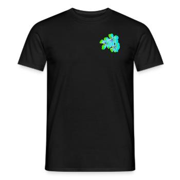 Trippy Flowers - Männer T-Shirt - Schwarz - Vorne - AI Model Male 178 light (178cm)
