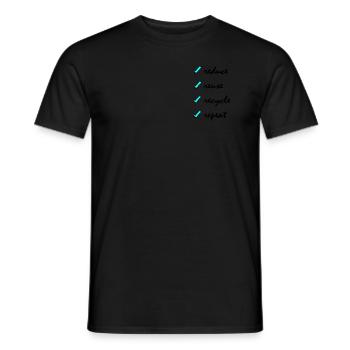 Save The Planet - To Do List - Männer T-Shirt - Schwarz - Vorne - AI Model Male 178 light (178cm)