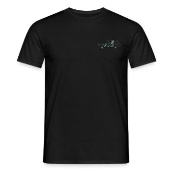 Plantes de poche - T-shirt homme - noir - Devant - AI Model Male 178 light (178cm)