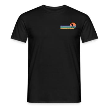 Tennis Tennisspieler Vintage Logo Tennis - Männer T-Shirt - Schwarz - Vorne - AI Model Male 178 light (178cm)