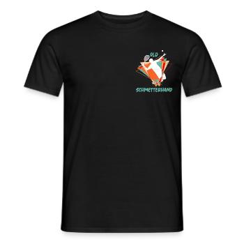 Old Schmetterhand lustiger Tennis Spruch Kunst - Männer T-Shirt - Schwarz - Vorne - AI Model Male 178 light (178cm)