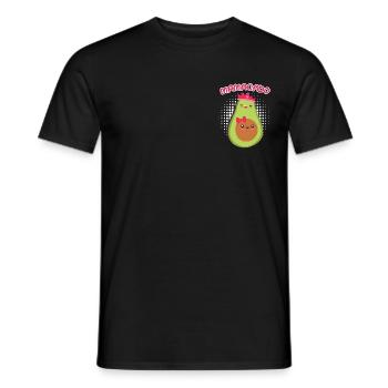 Maman avec ventre bébé Grossesse Maman Avocat - T-shirt homme - noir - Devant - AI Model Male 178 light (178cm)