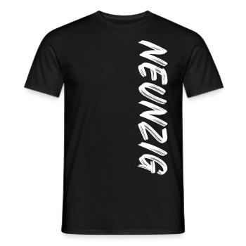 90 / Neunzig / 90. Geburtstag - Männer T-Shirt - Schwarz - Vorne - AI Model Male 178 light (178cm)