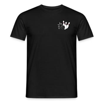 Bowling - verser - T-shirt homme - noir - Devant - AI Model Male 178 light (178cm)