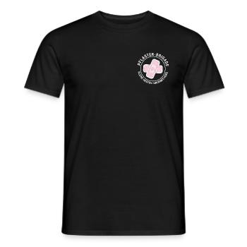 Brigade trottoir Petits gestes. Un grand cœur. - T-shirt homme - noir - Devant - AI Model Male 178 light (178cm)