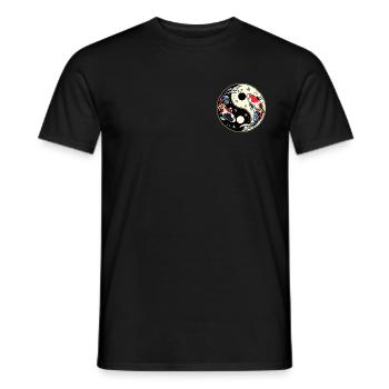 Yin Yang Koi - Männer T-Shirt - Schwarz - Vorne - AI Model Male 178 light (178cm)
