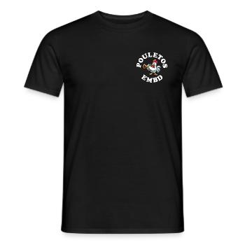 Pouletos - Männer T-Shirt - Schwarz - Vorne - AI Model Male 178 light (178cm)