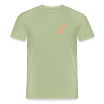 Band-aid on T-shirt - Men's T-Shirt - sage - Front - AI Model Male 178 light (178cm)