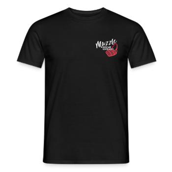Muzzle dogs are good dogs - Men's T-Shirt - black - Front - AI Model Male 178 light (178cm)