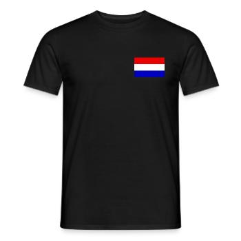 Holland flag - Men's T-Shirt - black - Front - AI Model Male 178 light (178cm)