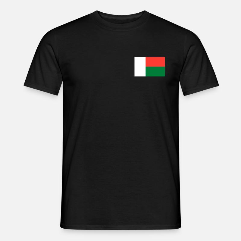 Madagaskar Flagge - Männer T-Shirt - Schwarz