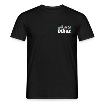 good_vibes - Männer T-Shirt - Schwarz - Vorne - AI Model Male 178 light (178cm)