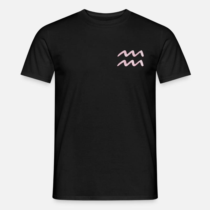 Wassermann Sternzeichen - Männer T-Shirt - Schwarz