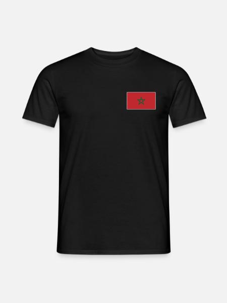 Morocco Flag - Männer T-Shirt - Schwarz