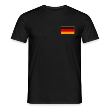 Drapeau allemand au design vintage - T-shirt homme - noir - Devant - AI Model Male 178 light (178cm)