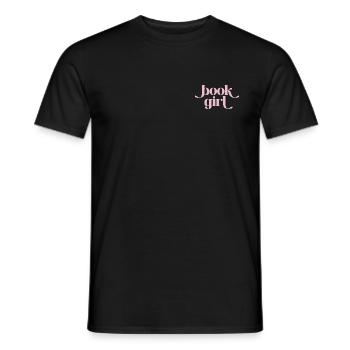 Buchgirl - Book Girl Retro - Men's T-Shirt - black - Front - AI Model Male 178 light (178cm)