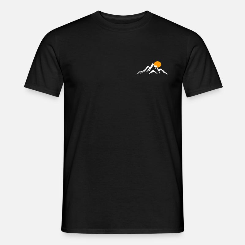 Der berg - Männer T-Shirt - Schwarz