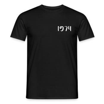 1974 Édition limitée 52e anniversaire 1974 - T-shirt homme - noir - Devant - AI Model Male 178 light (178cm)