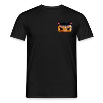 Visage magique de chat en colère! - T-shirt homme - noir - Devant - AI Model Male 178 light (178cm)