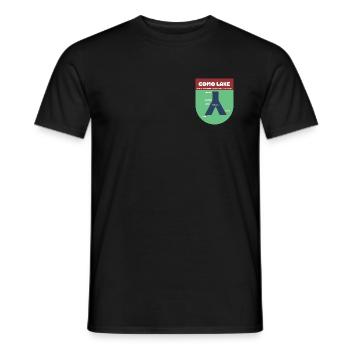 LAC DE COMO - T-shirt homme - noir - Devant - AI Model Male 178 light (178cm)