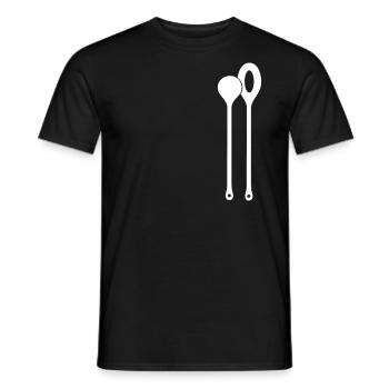 Wooden Spoon - Men's T-Shirt - black - Front - AI Model Male 178 light (178cm)