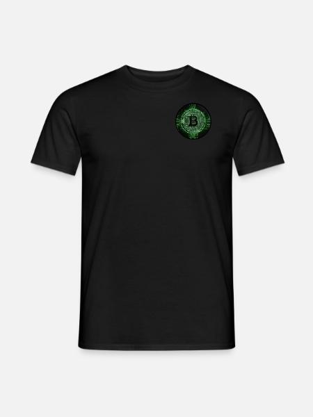 Green Bitcoin Coin - Men's T-Shirt -