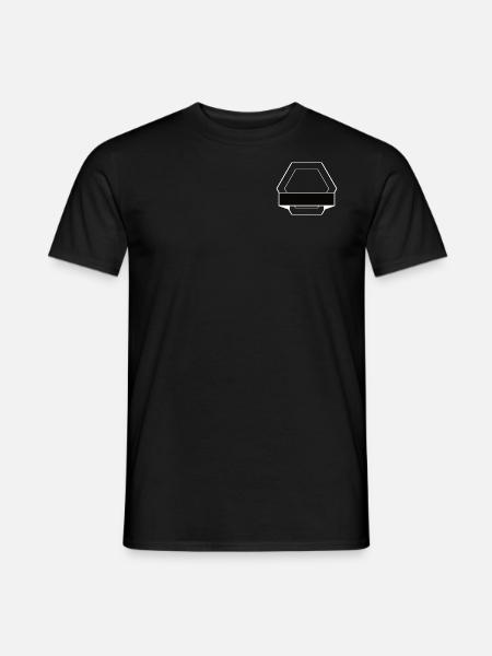 Logo hexagonal - T-shirt homme - noir