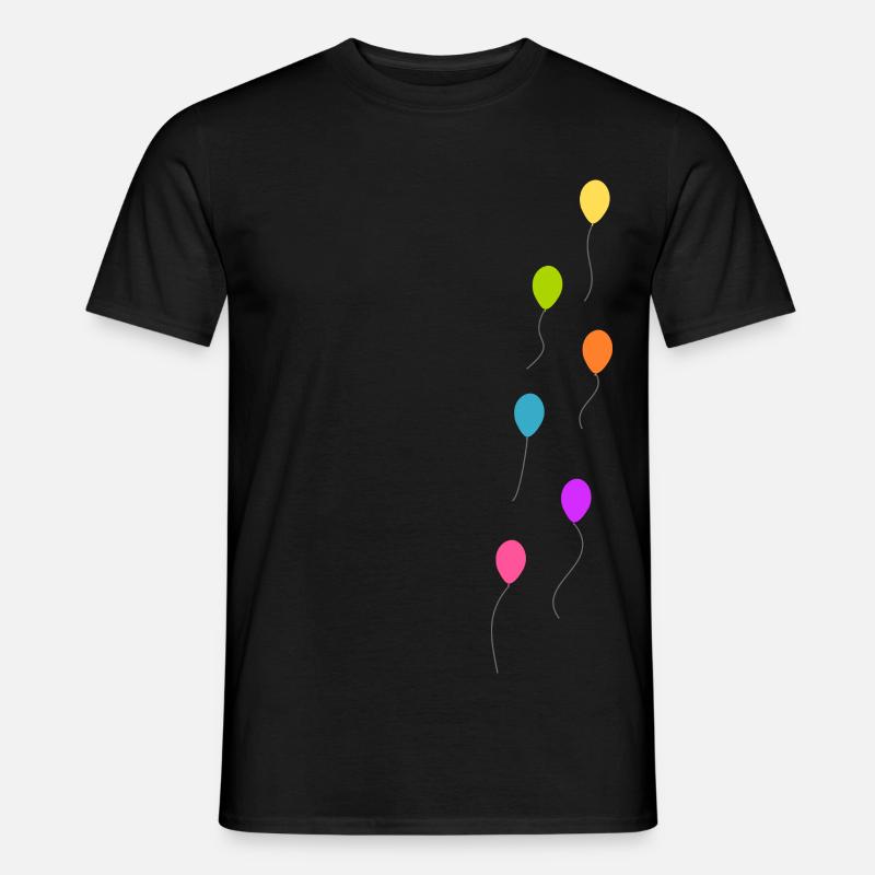 Bunte Luftballons - Männer T-Shirt - Schwarz