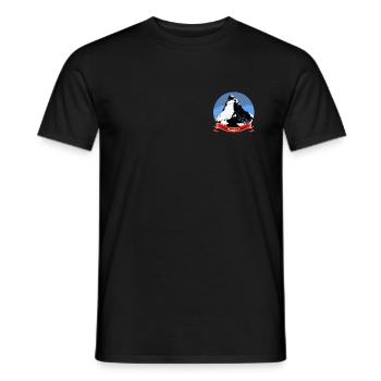 matterhorn red - Men's T-Shirt - black - Front - AI Model Male 178 light (178cm)