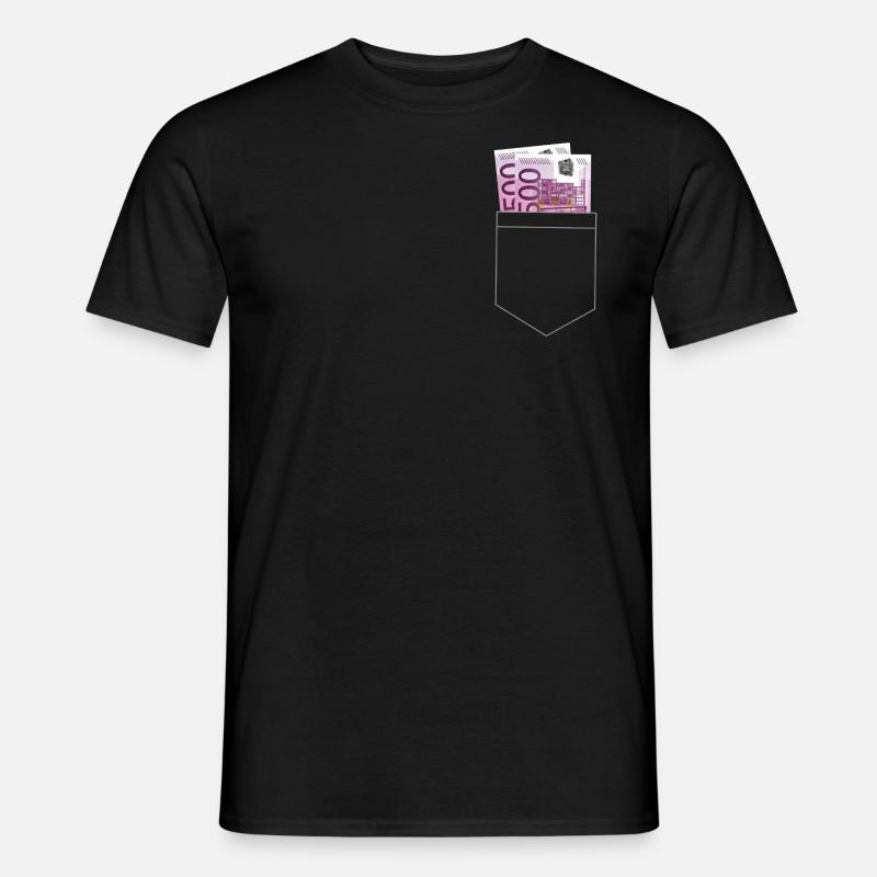 Geld in Tasche - Männer T-Shirt - Schwarz