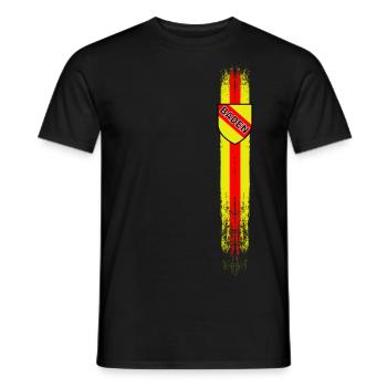 Baden Streifen vintage - Männer T-Shirt - Schwarz - Vorne - AI Model Male 178 light (178cm)