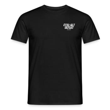 Ctrl + Alt Defeat Opponents - Men's T-Shirt - black - Front - AI Model Male 178 light (178cm)