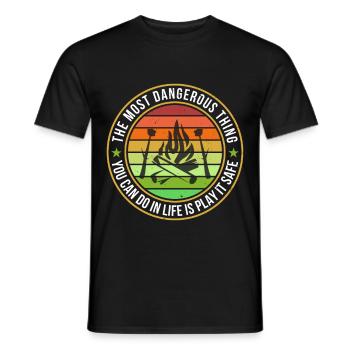 The most thing you can do in life - Men's T-Shirt - black - Front - AI Model Male 178 light (178cm)