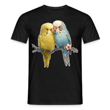 Budgies - T-shirt homme - noir - Devant - AI Model Male 178 light (178cm)