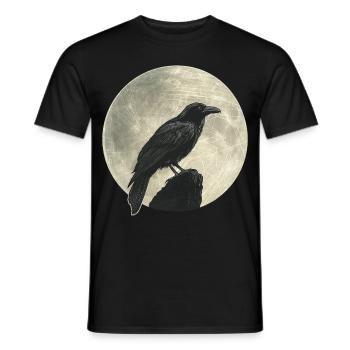 Raven - Men's T-Shirt - black - Front - AI Model Male 178 light (178cm)